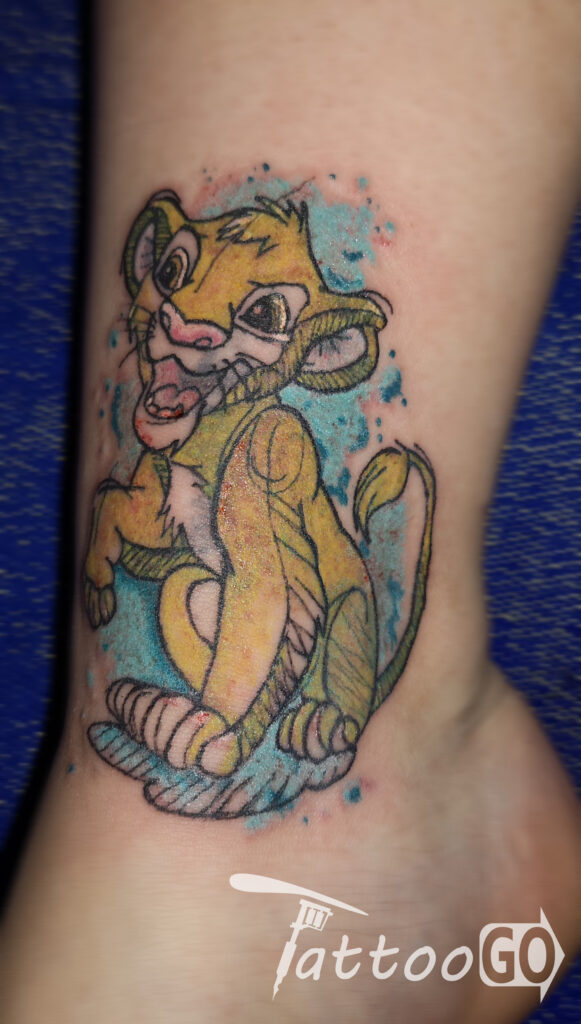 Simba, König, Löwen, Tattoo