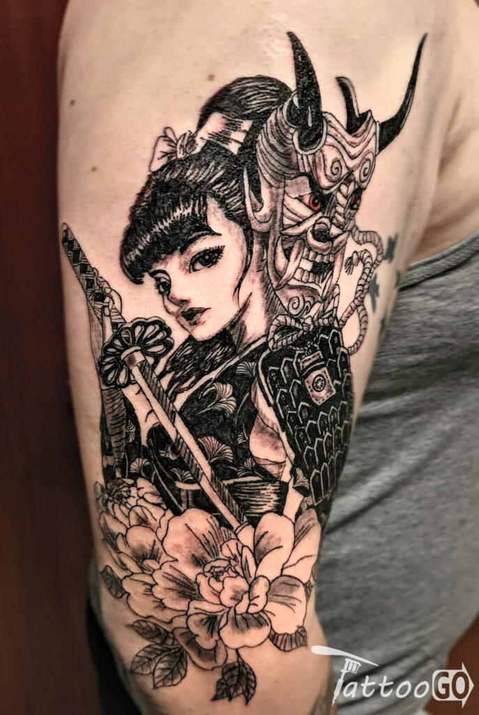 Samurai Mädchen, Tattoo