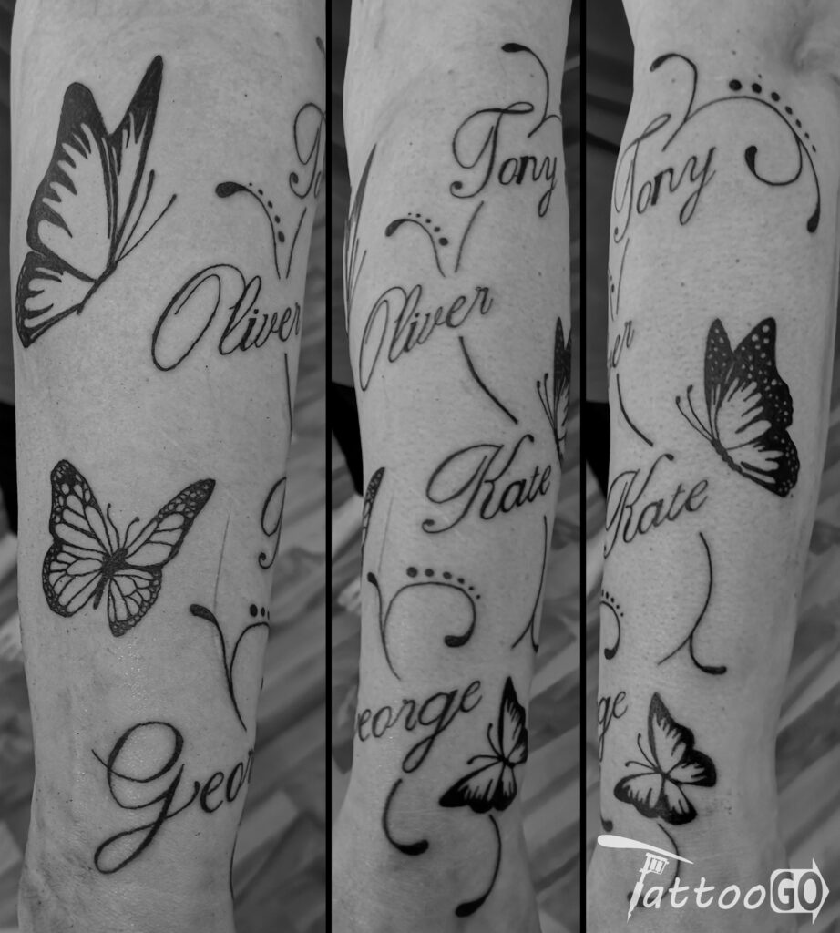 Schmetterlinge, Tattoo